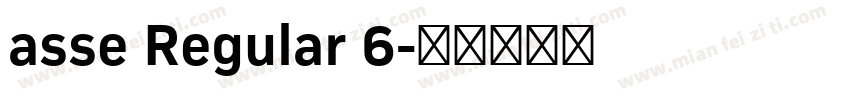 asse Regular 6字体转换